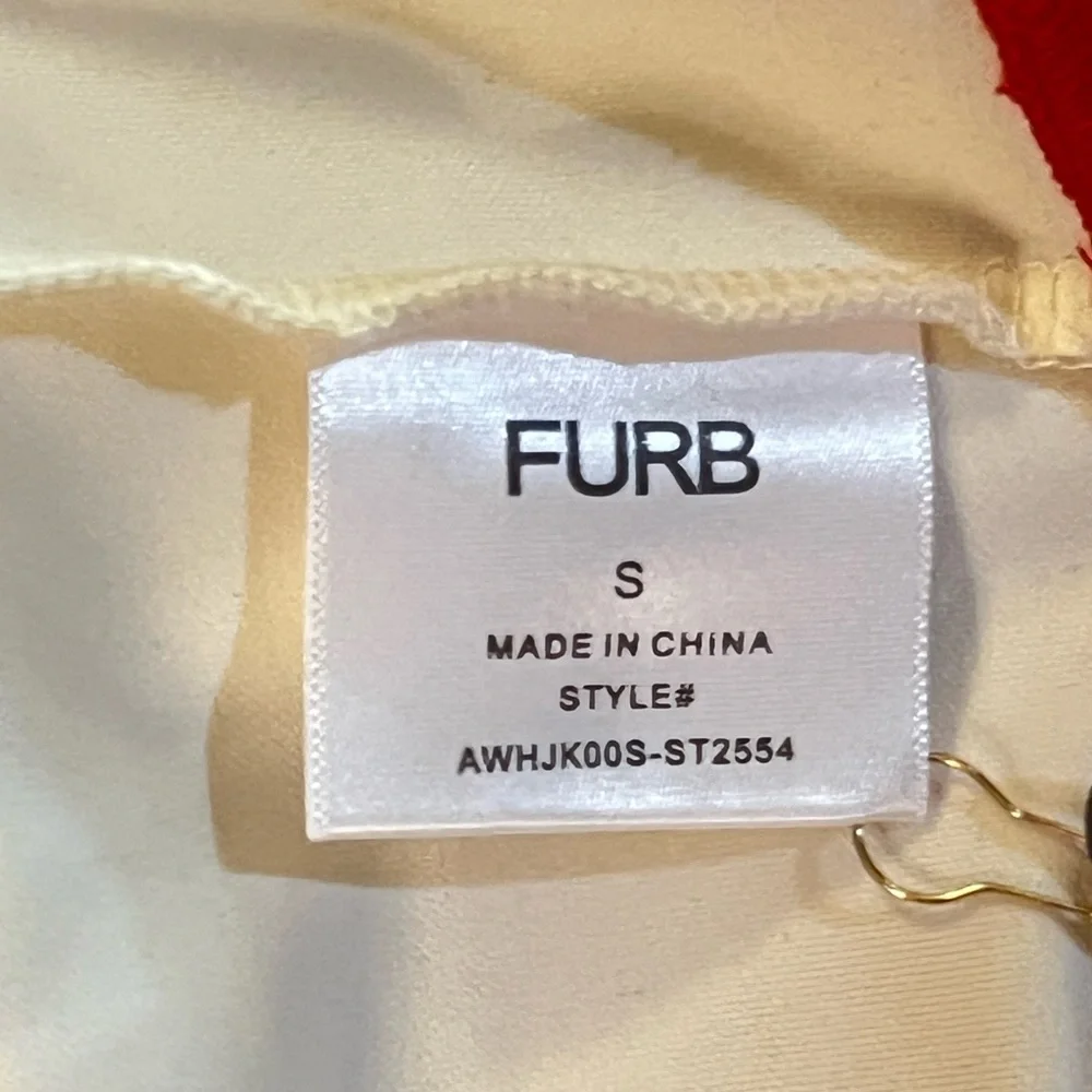Anthropologie/FURB Ace of Hearts Pet Track Jacket in XS & small/2 available-NWT